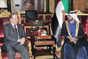 اثناء لقاء البارزاني ب الشيخ محمد بن راشد ال مكتوم اثناء لقاء البارزاني ب الشيخ محمد بن راشد ال مكتوم