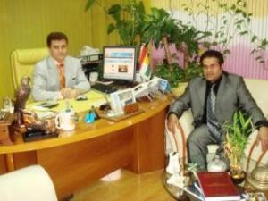 عبد الباسط حمو في مكتب سما عبد الباسط حمو في مكتب سما